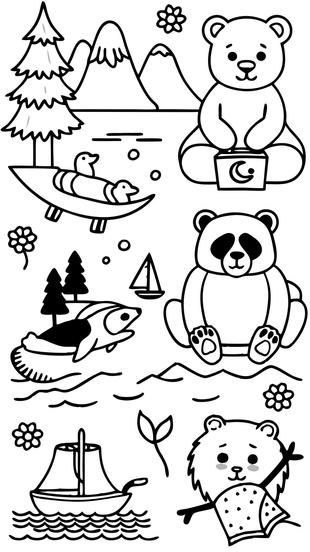 coloring pages of bears